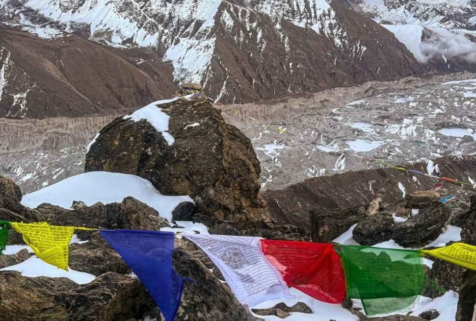 Everest Three pass trek , view from gokyo