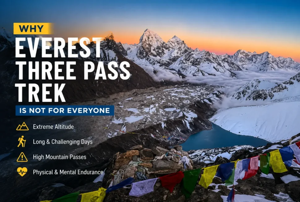 Why Everest Three passes Trek is not for everyone