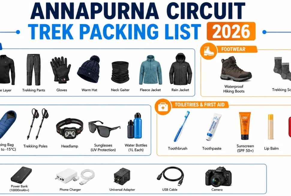 Annapurna Circuit Trek Packing List