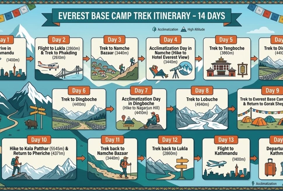 Everest Base Camp Trek Itinerary