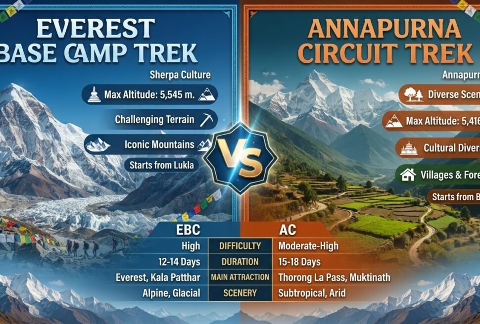 Everest Base Camp vs Annapurna Circuit