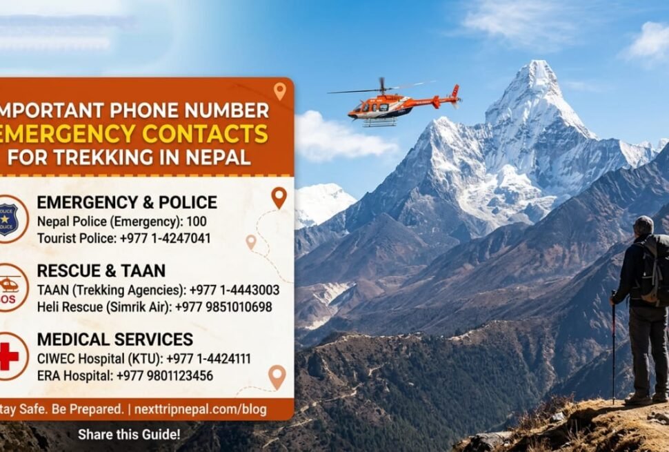 Important Phone Numbers and Emergency Contacts for Trekking in Nepal