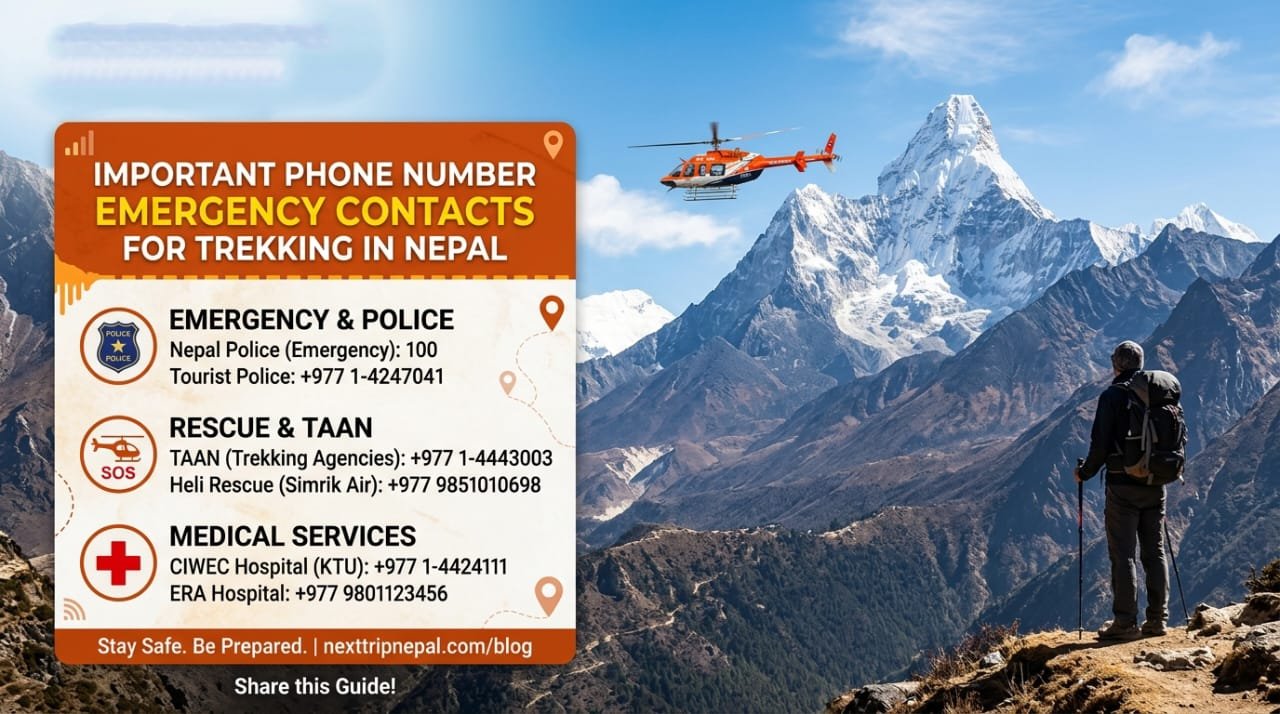 Important Phone Numbers and Emergency Contacts for Trekking in Nepal