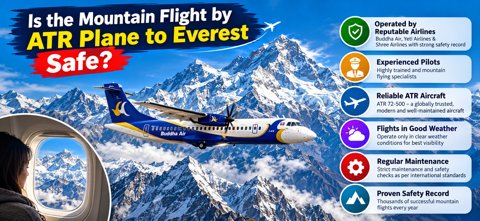 Is the Mountain Flight by ATR Plane to Everest Safe